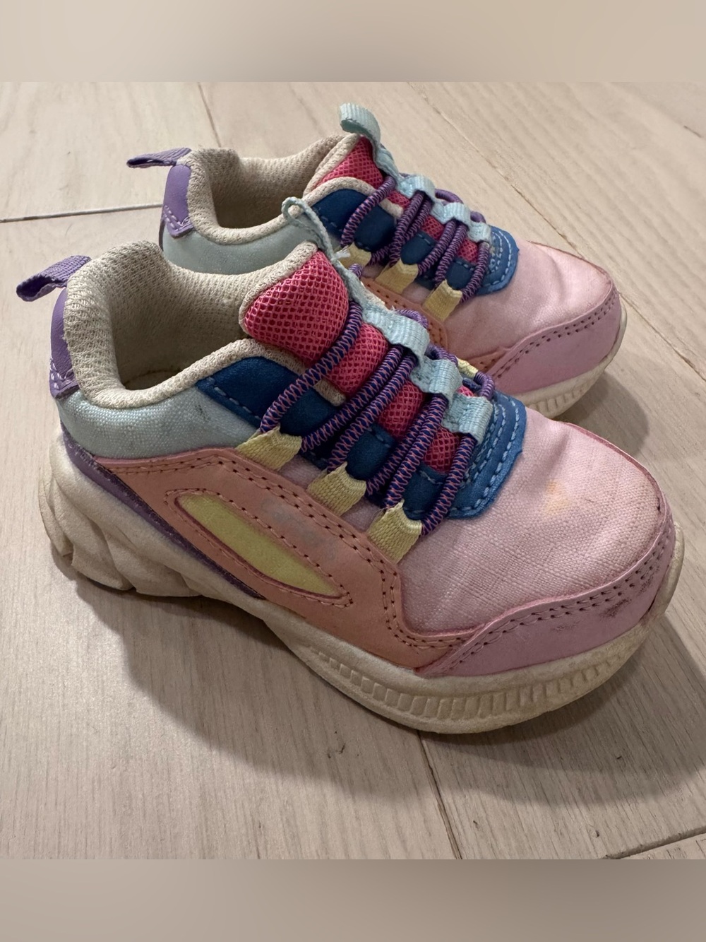 Carters Pastel Multicolor Athletic Sneakers - Pink/Blue
